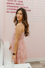 Lush Leopard Mini Dress - Blush - Finding July